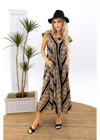 Hemi Cotton Dress - Black