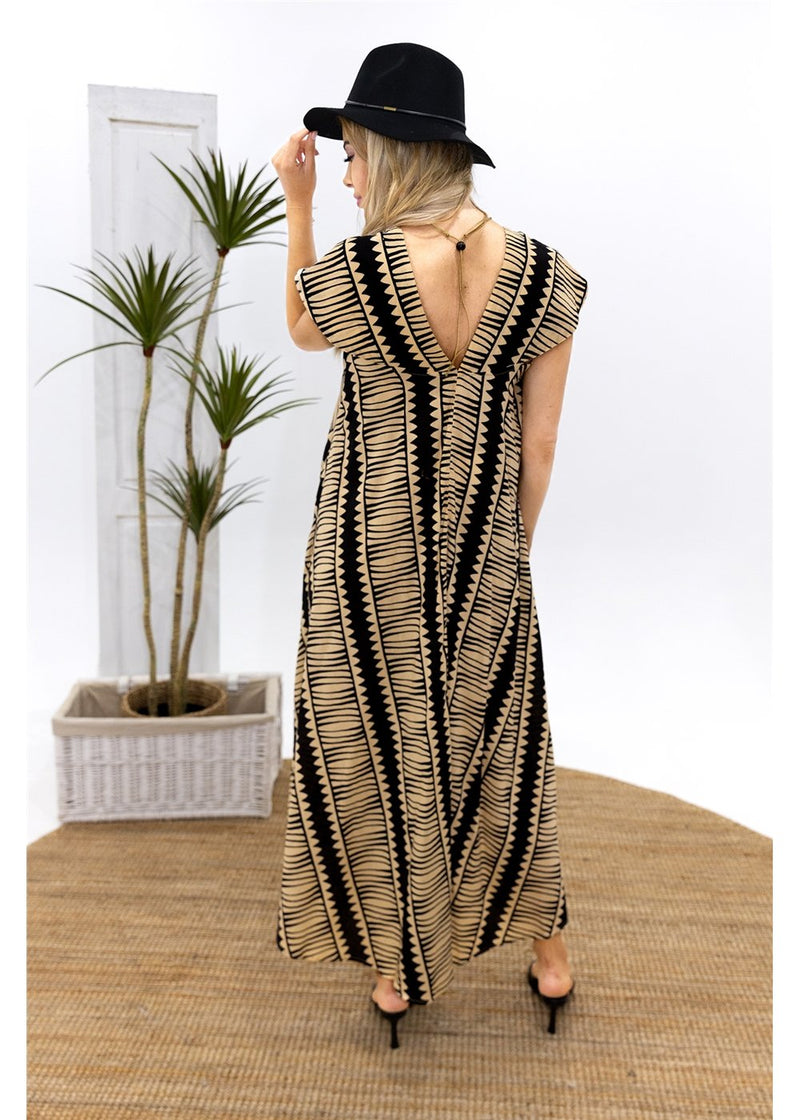 Hemi Cotton Dress - Black