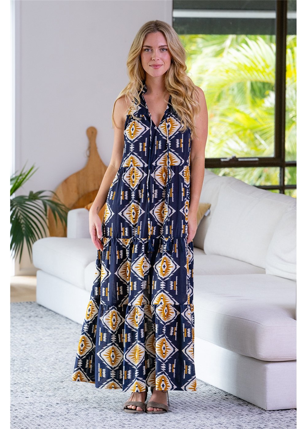 Orana Cotton Layered Maxi Dress