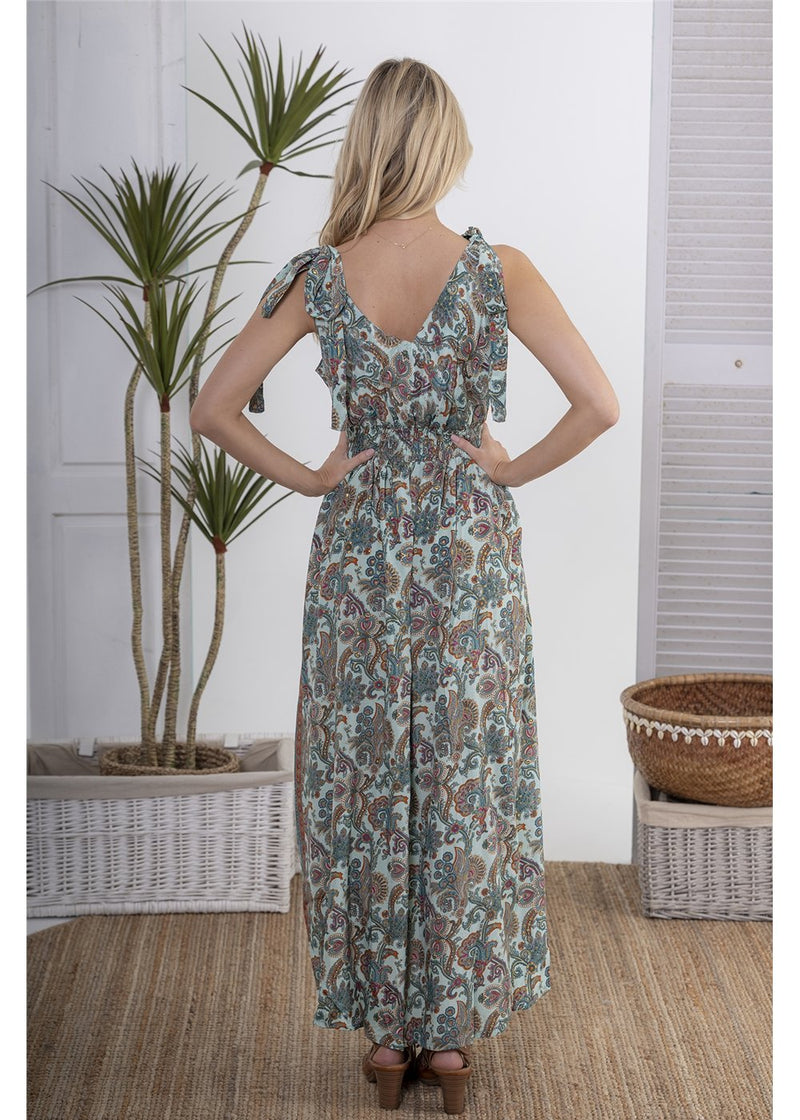 Syrena Tie Shoulder Maxi Dress