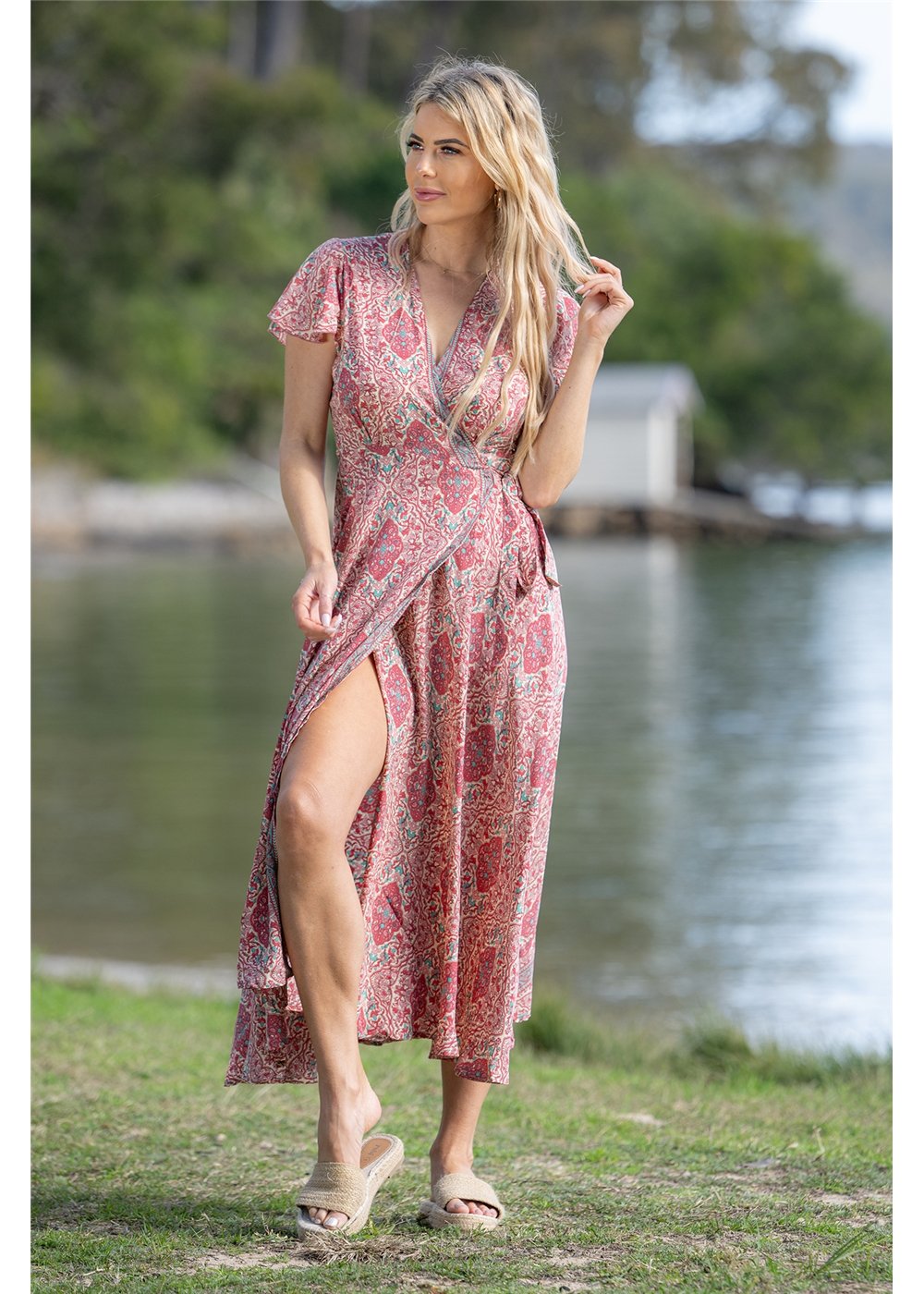 Binda S/Sleeve Wrap Dress