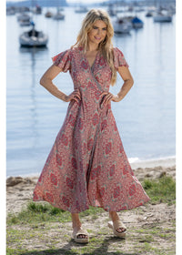 Binda S/Sleeve Wrap Dress