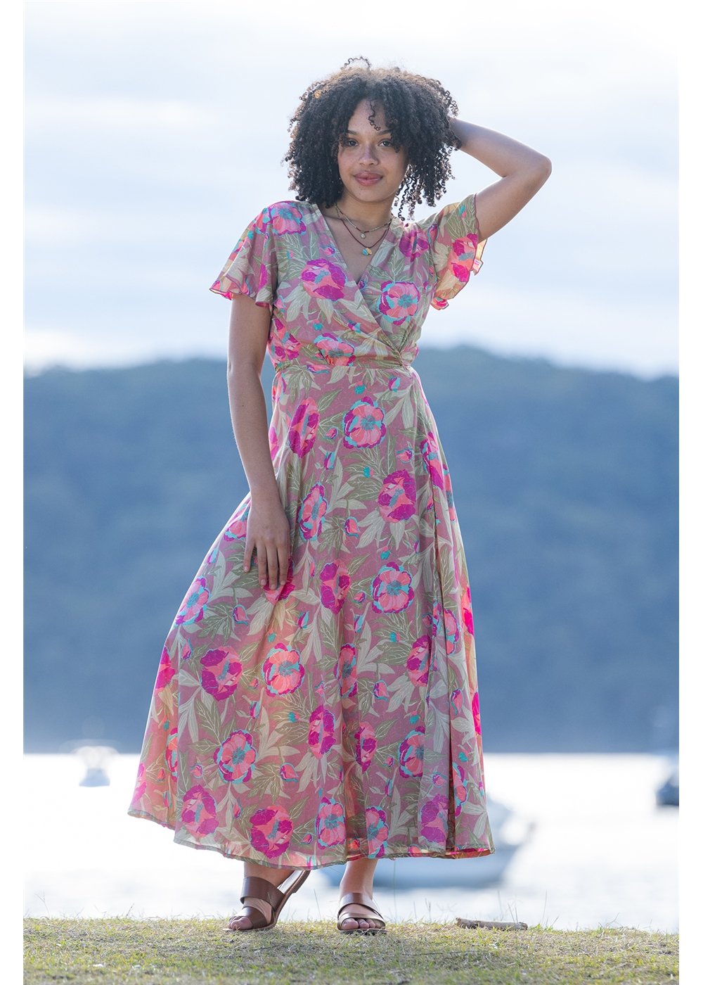 Bloss S/Sleeve Wrap Dress