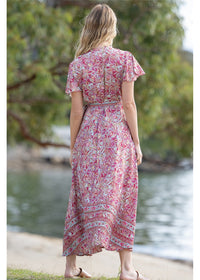 Cleo Short Sleeve Wrap Dress