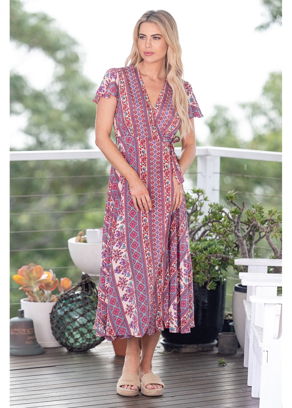 Gidja S/Sleeve Wrap Dress