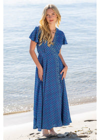 Pirrin S/Sleeve Wrap Dress, front view