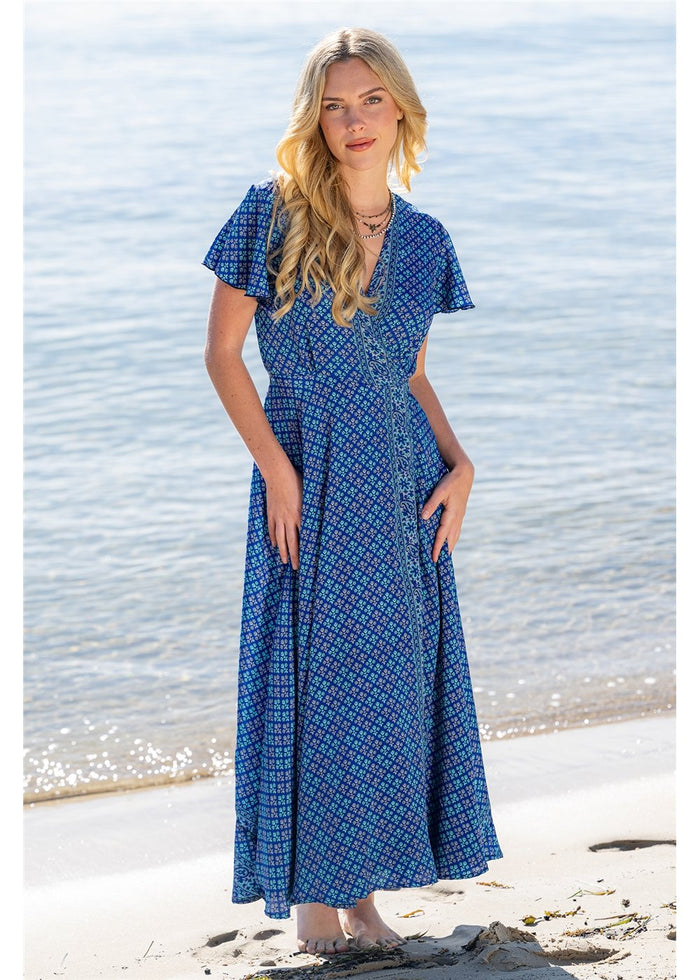 Pirrin S/Sleeve Wrap Dress, front view