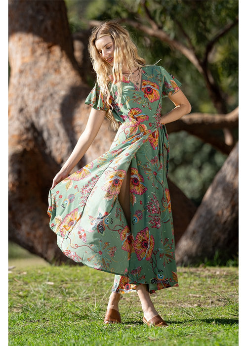 Posey S/Sleeve Wrap Dress