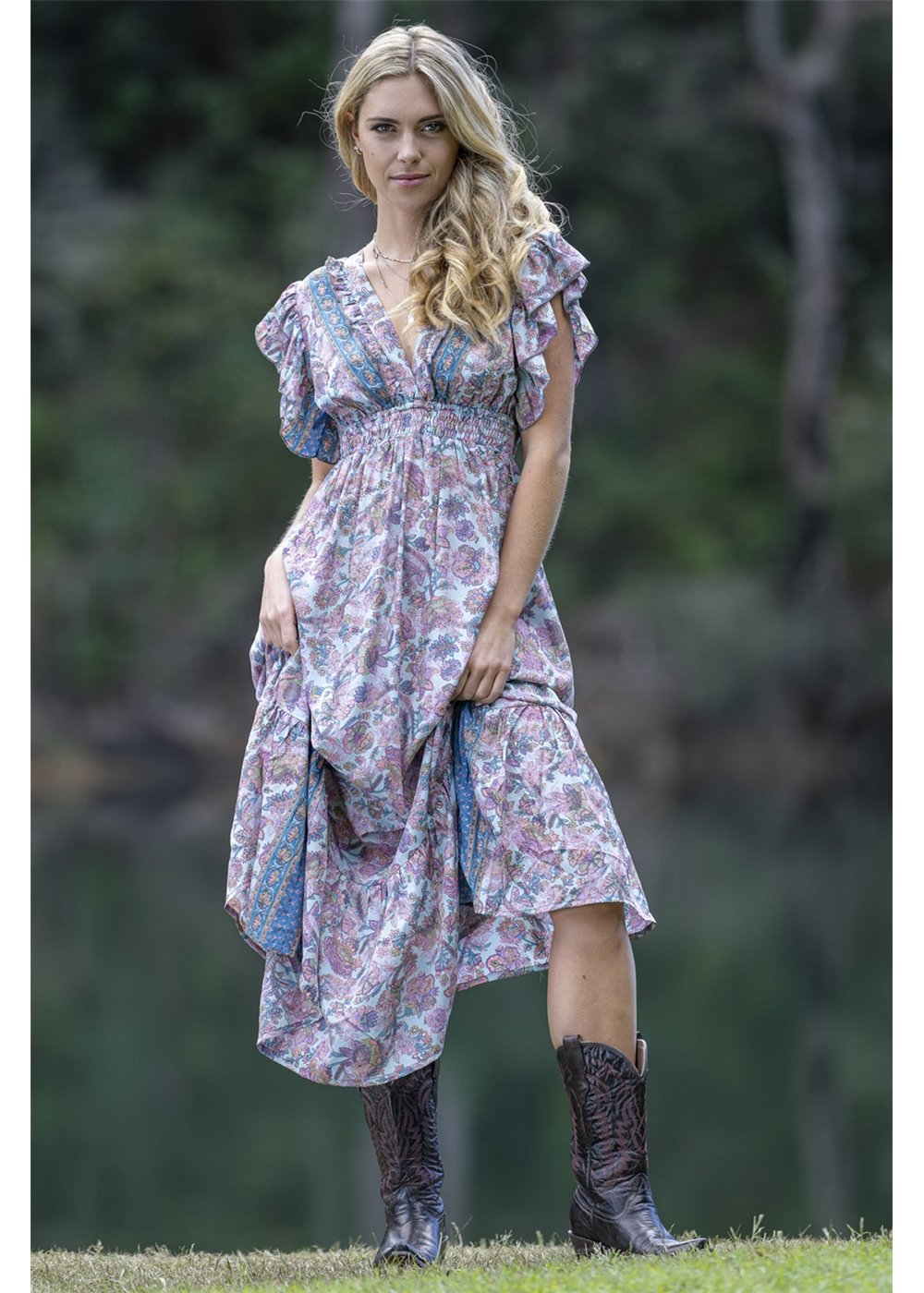 Celeste Maxi Open Back Maxi Dress