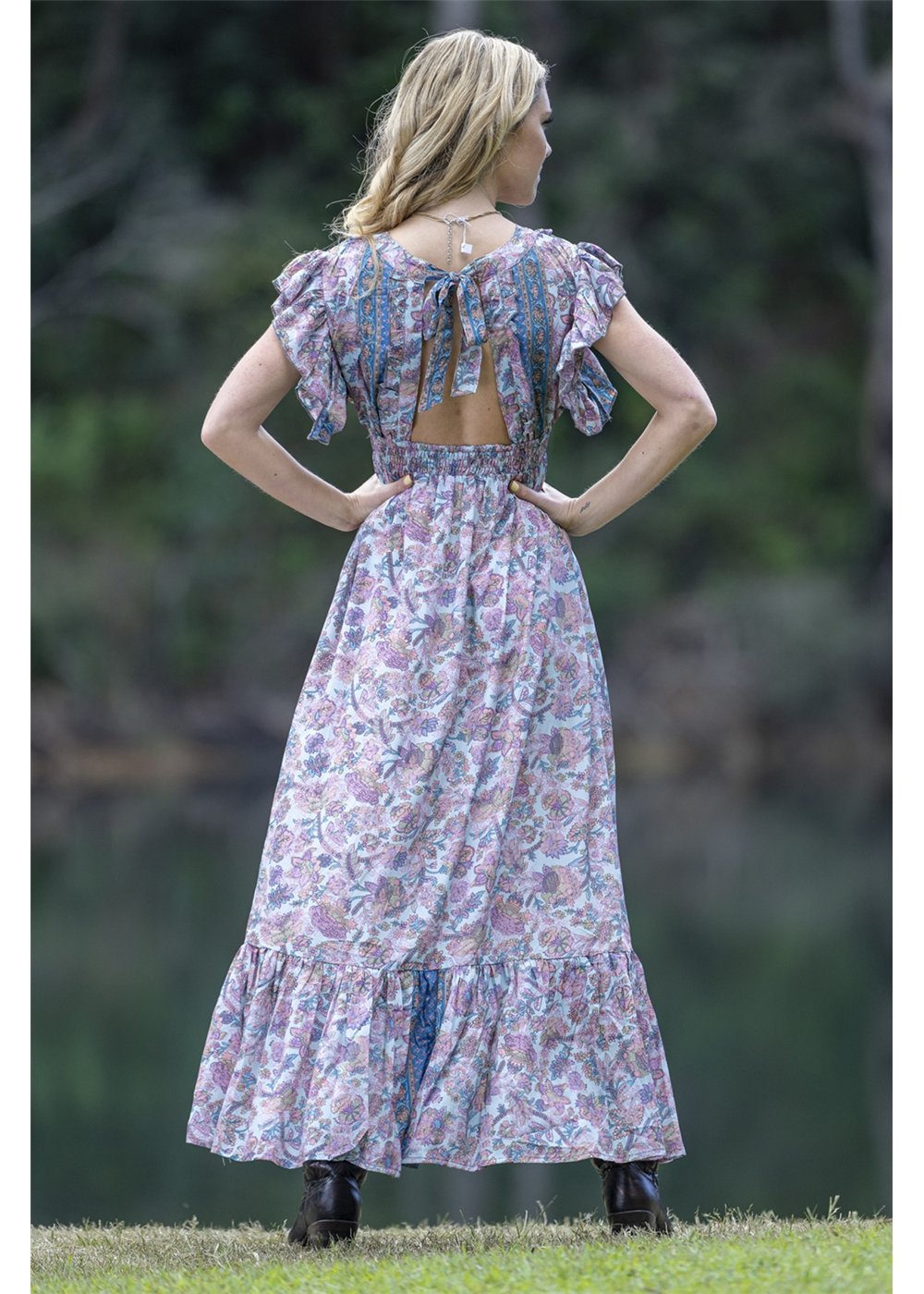 Celeste Maxi Open Back Maxi Dress