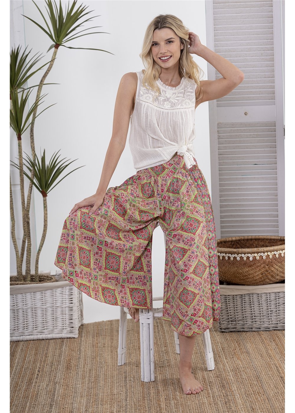 Bree Wide Leg Crop Pants