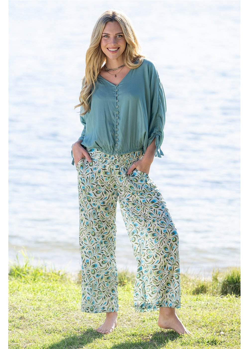Kiah Pocket Pants, front view