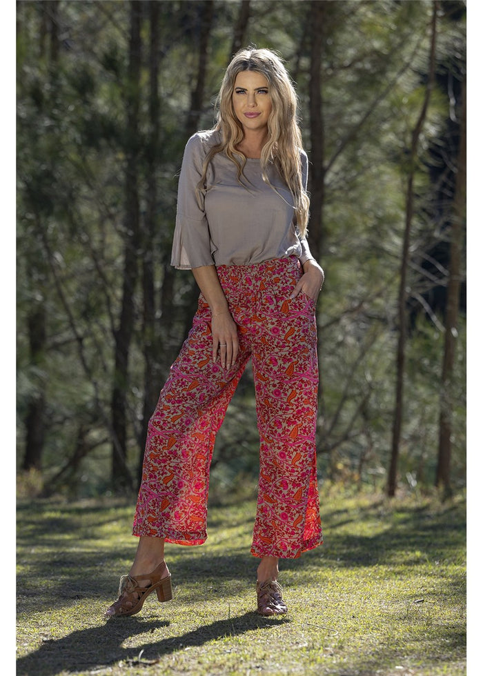 Pink Yarrow Pocket Pants, view 2