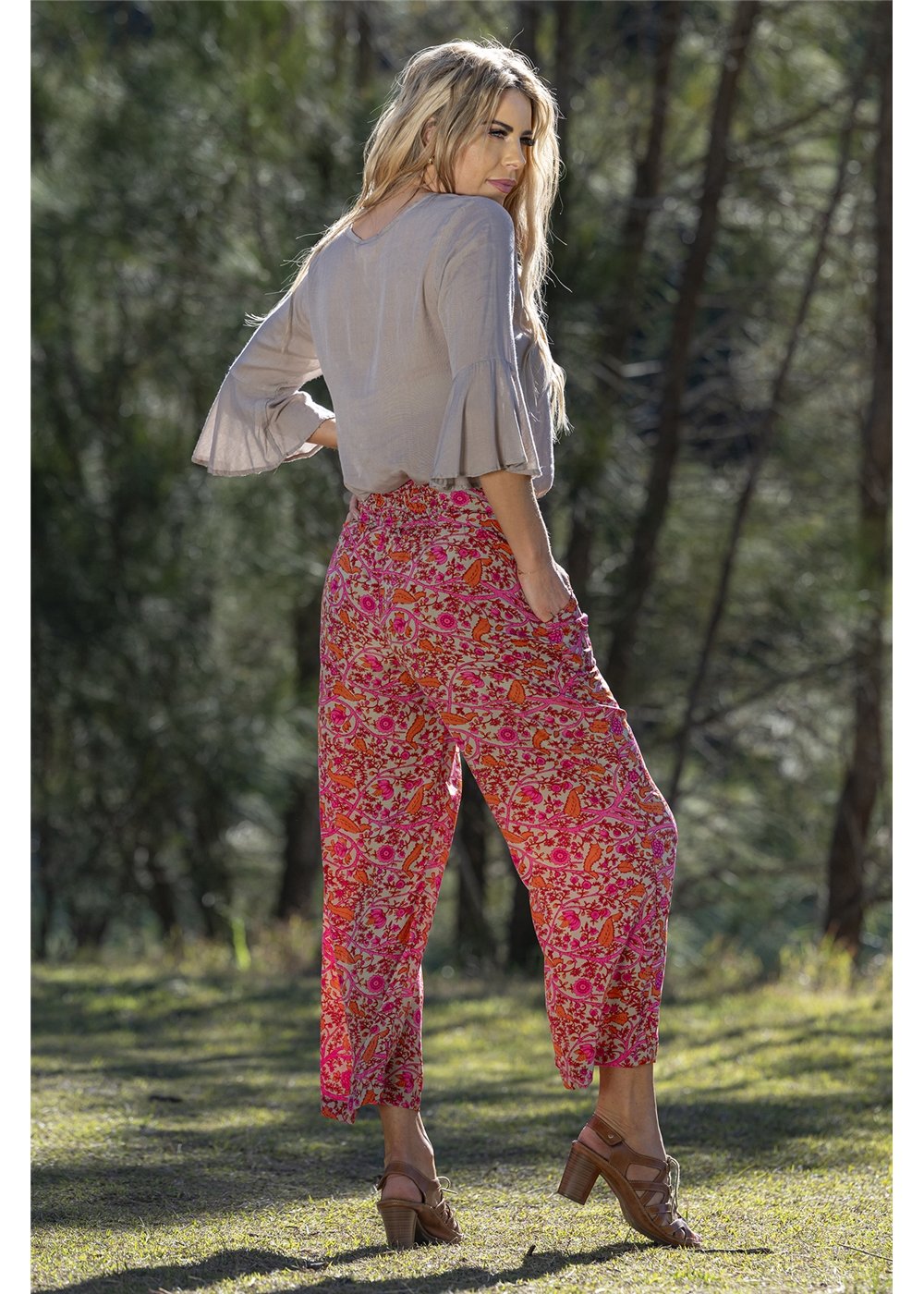 Pink Yarrow Pocket Pants, view 3