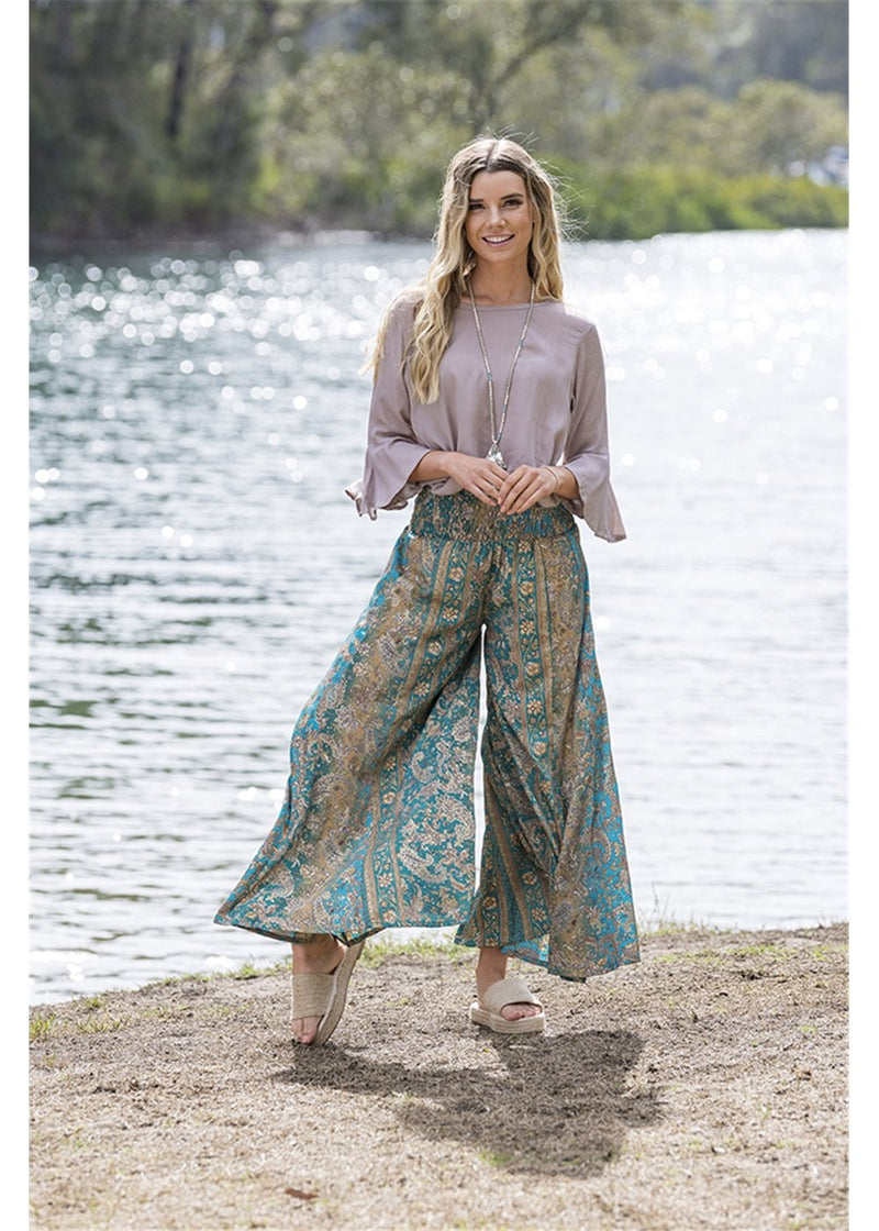 Elsa Wide Leg pants - Silk Blend - Elsa