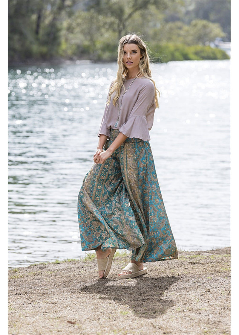 Elsa Wide Leg pants - Silk Blend - Elsa