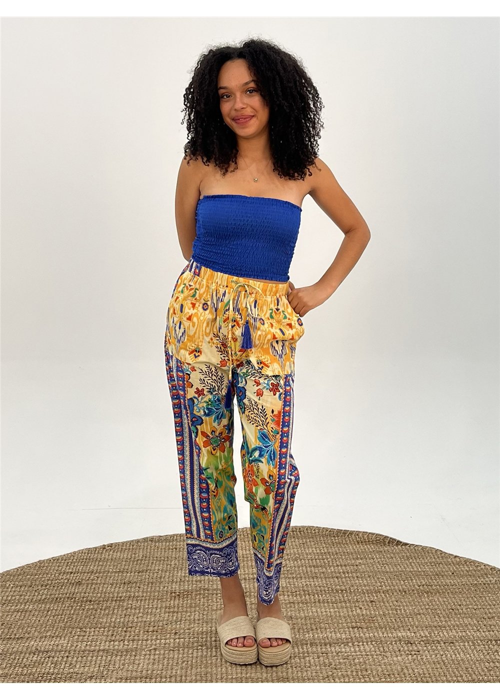 Folksy Tapered Pants, front view
