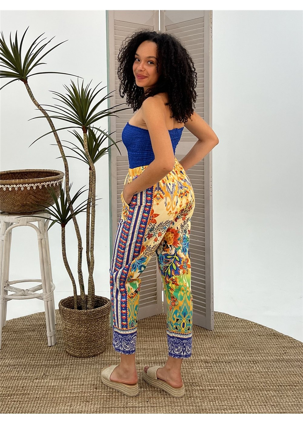 Folksy Tapered Pants, view 4