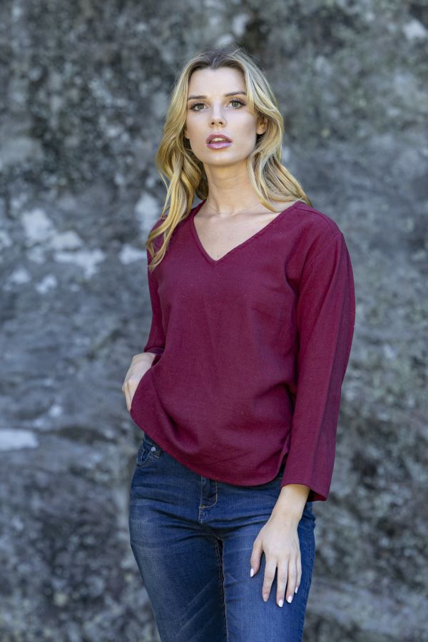 Bella Cotton Top - Long Sleeve - Assorted Colours