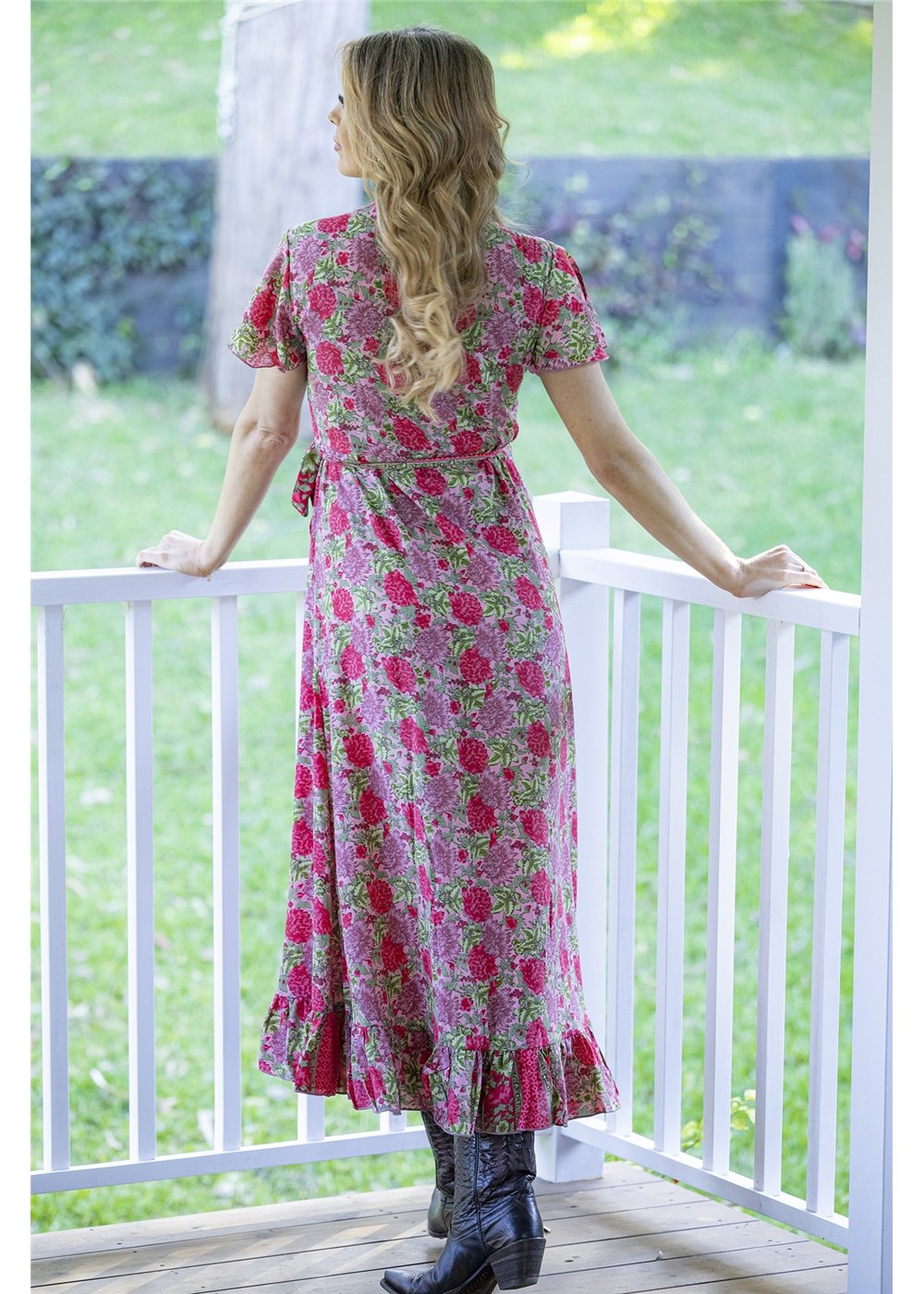 Tea Rose Wrap Dress