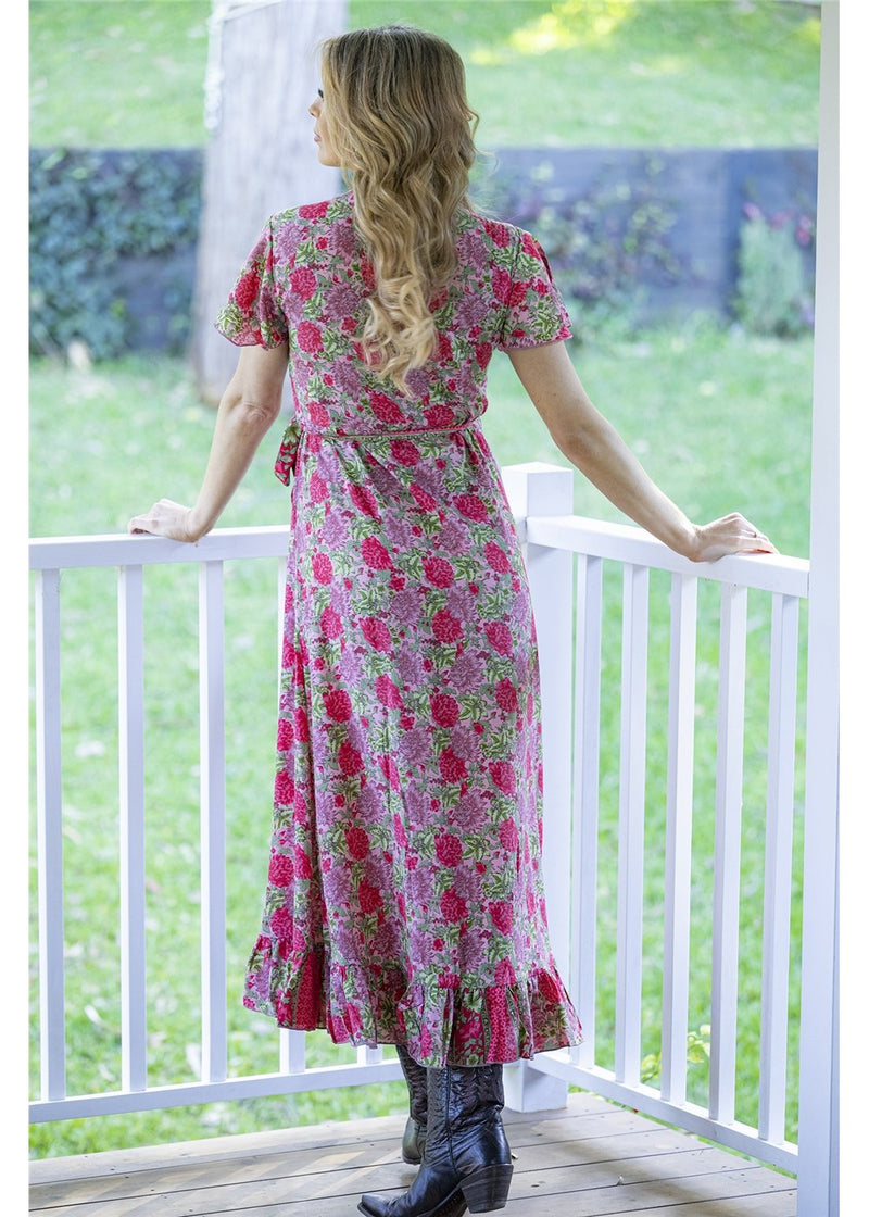 Tea Rose Wrap Dress