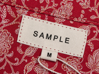 CJ Shirt - Red Jacobean Floral | CD-160 (agent sample)