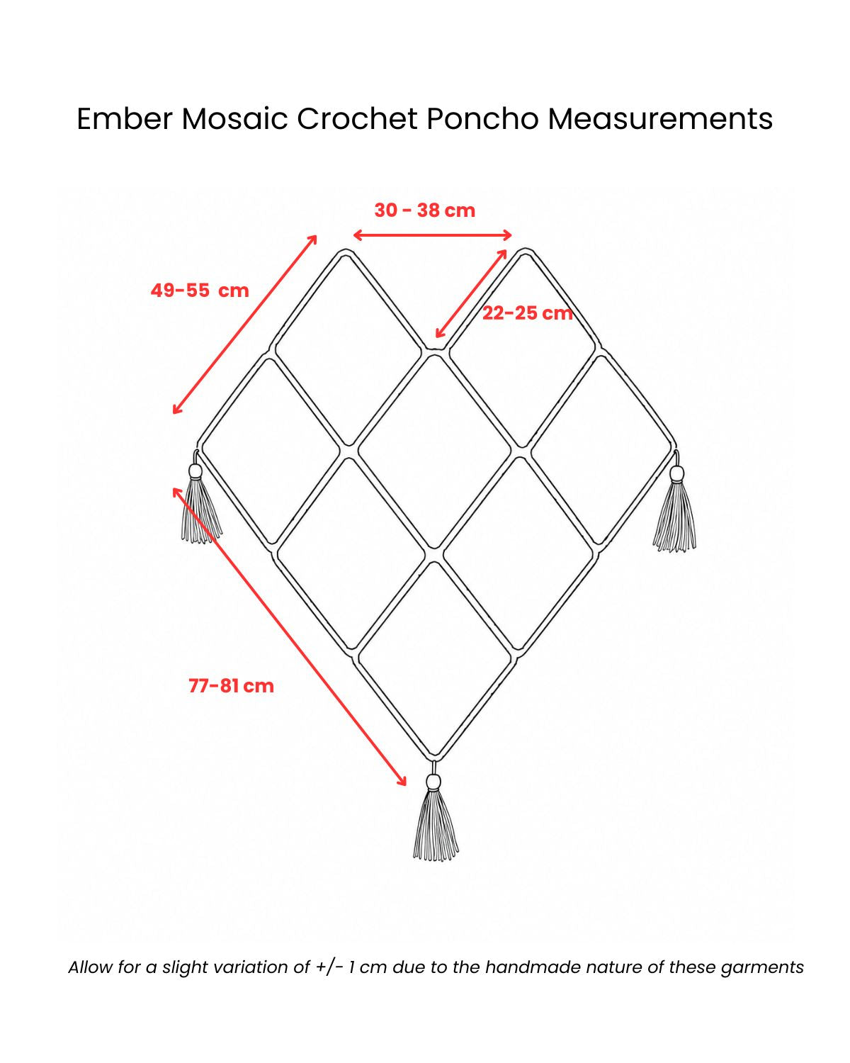 Ember Mosaic Crochet Poncho