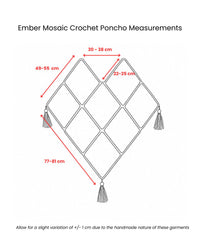 Ember Mosaic Crochet Poncho