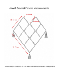Jewel Mosaic Crochet Poncho