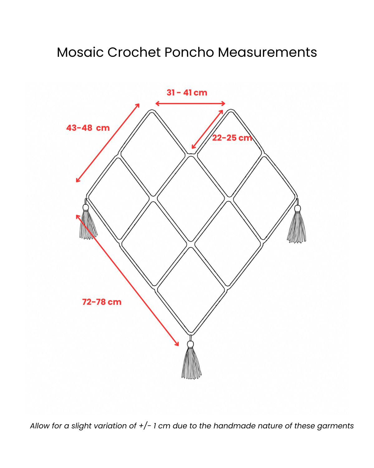 Jewel Mosaic Crochet Poncho