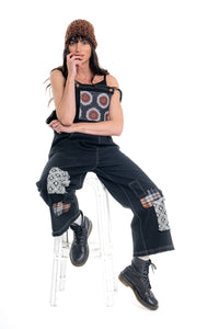 Overall Patchwork | Black CD-141 (agent samples - Small size)