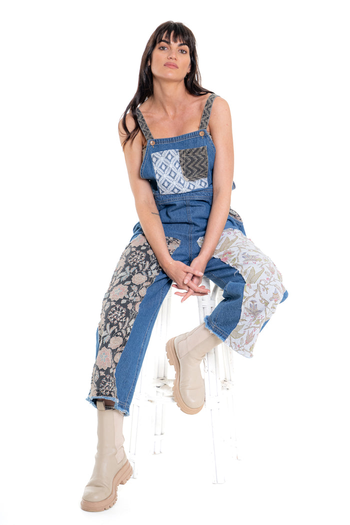 Overall Patchwork - Blue | CD140 (agent samples / Small size)