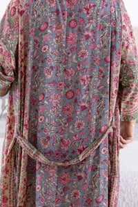 Long Nighty and Robe - Floral - PJ18