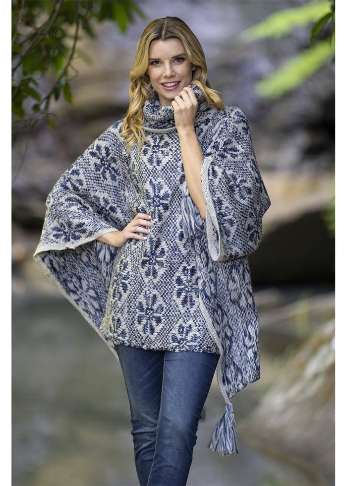 Bella Poncho - Blue