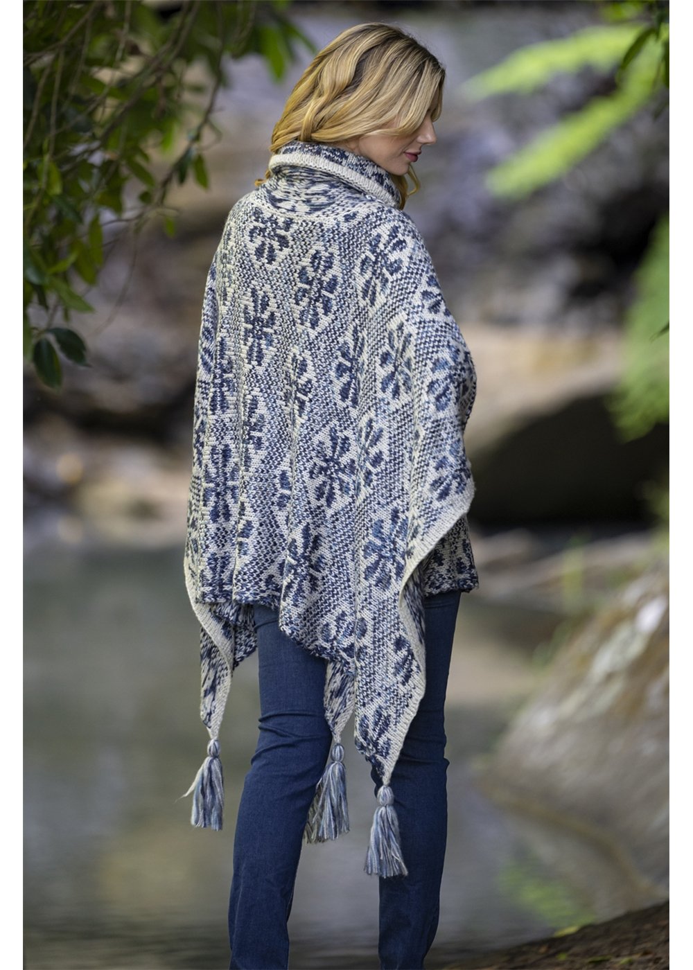 Bella Poncho - Blue