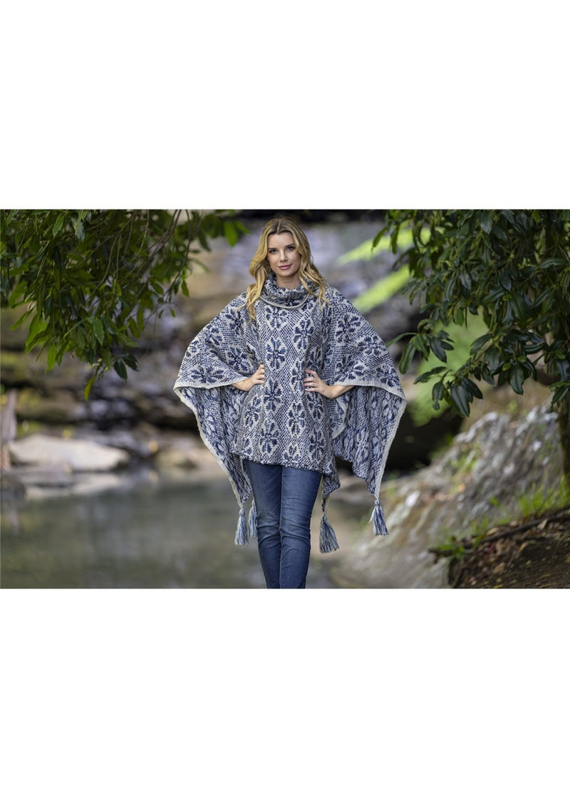 Bella Poncho - Blue