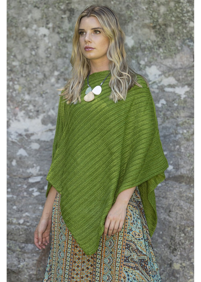 Fern Rib Poncho - Fern