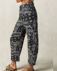 Bandana Barrel Jeans - Blue