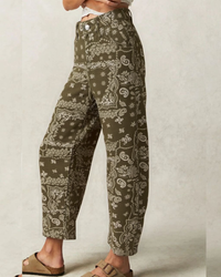 Bandana Barrel Jeans - Khaki