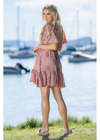 Binda V-Neck Short Dress