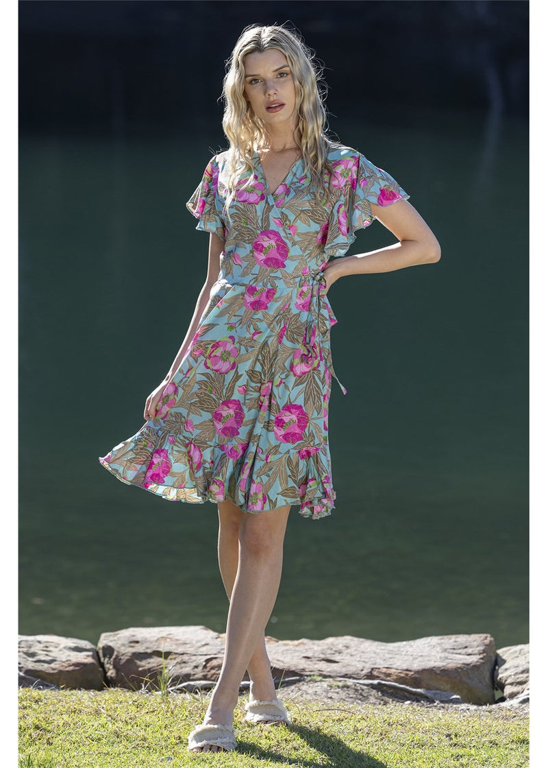 Peonie Short Wrap Dress