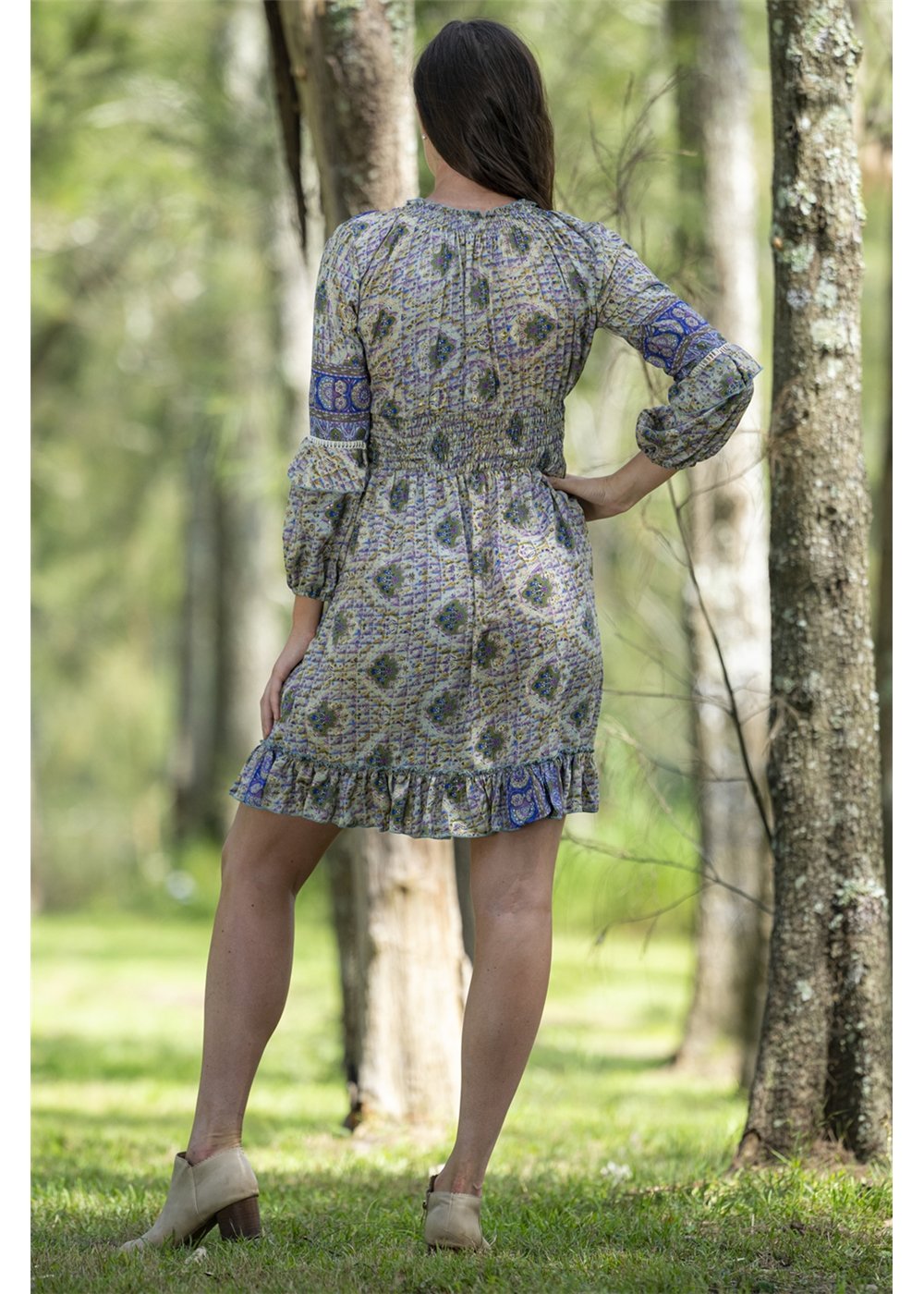 Violet Short Boho Dress