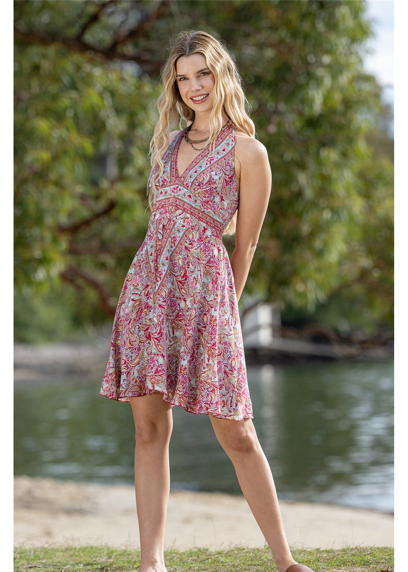 Cleo Short Halter Dress