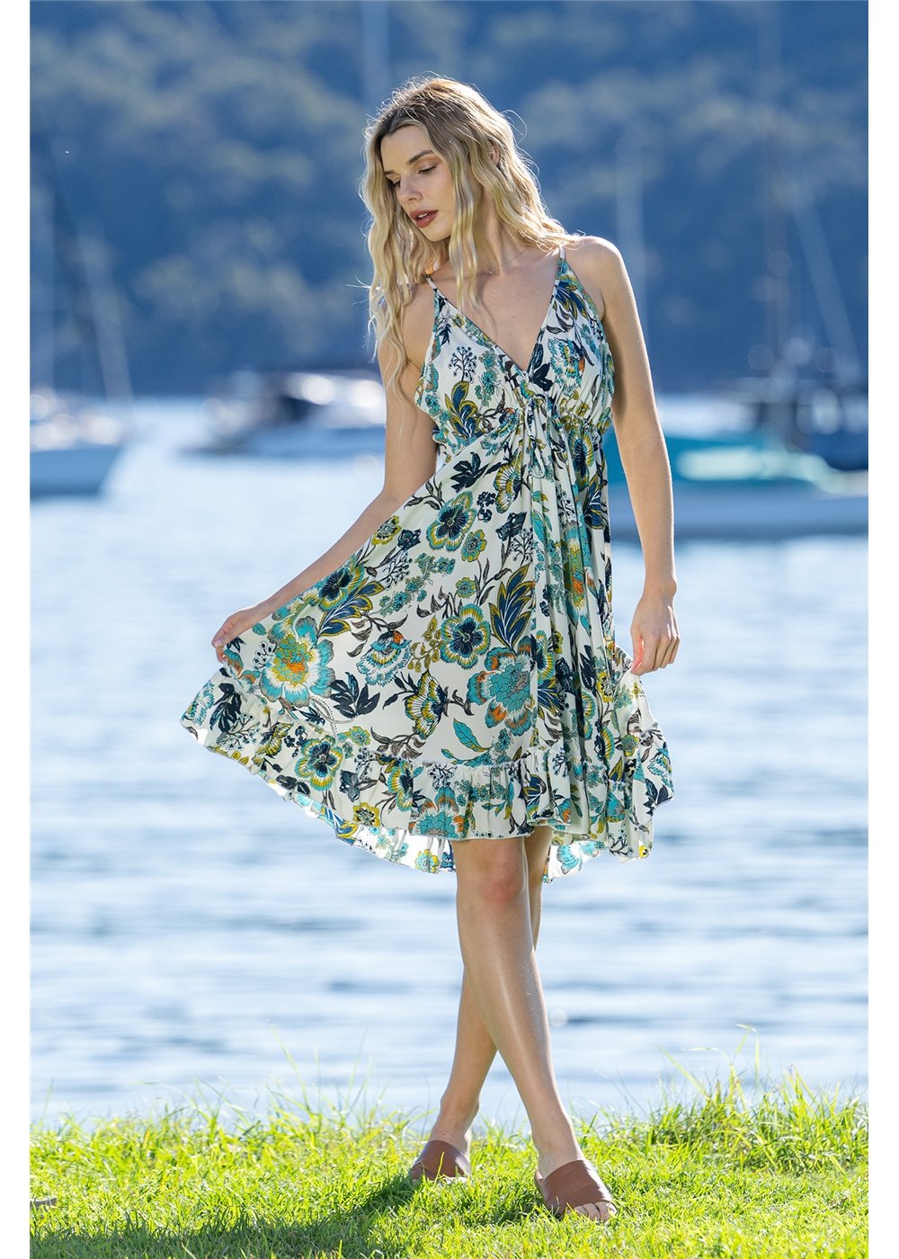 Kaya Short Gypsy Dress, front view