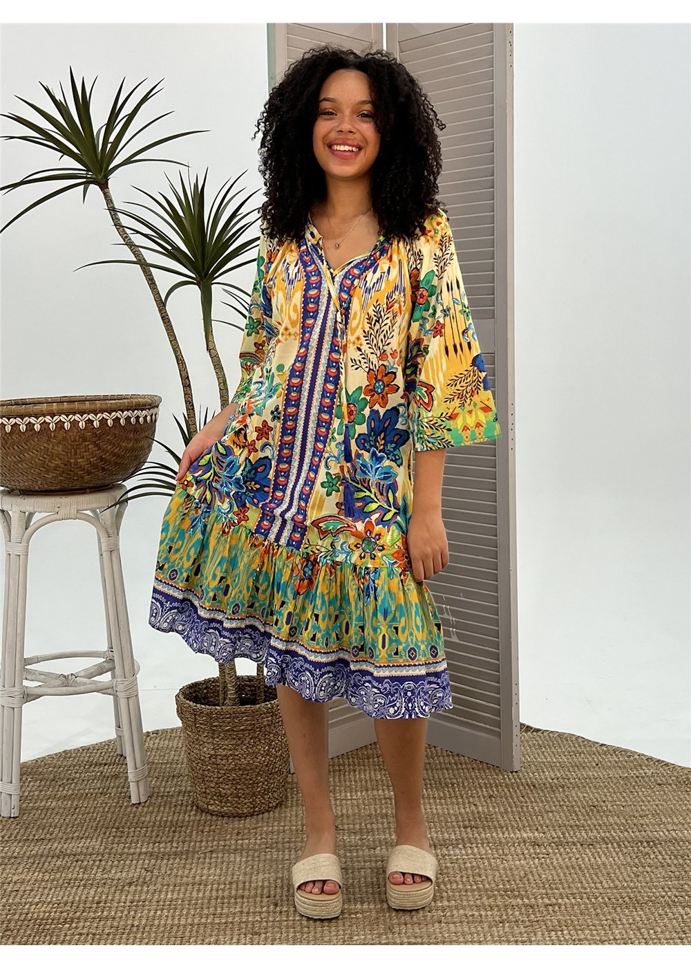 Folksy Carmen Dress, front view