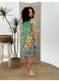 Tea House Pintuck Dress