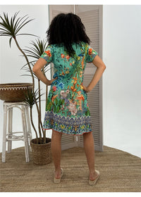 Tea House Pintuck Dress