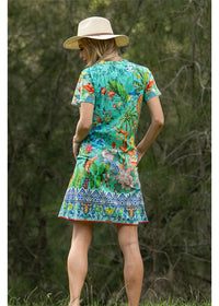 Tea House Pintuck Dress