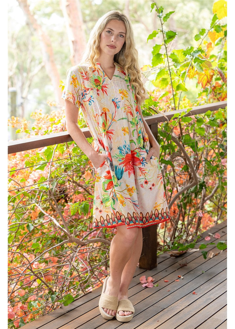 Waratah Pintuck Dress