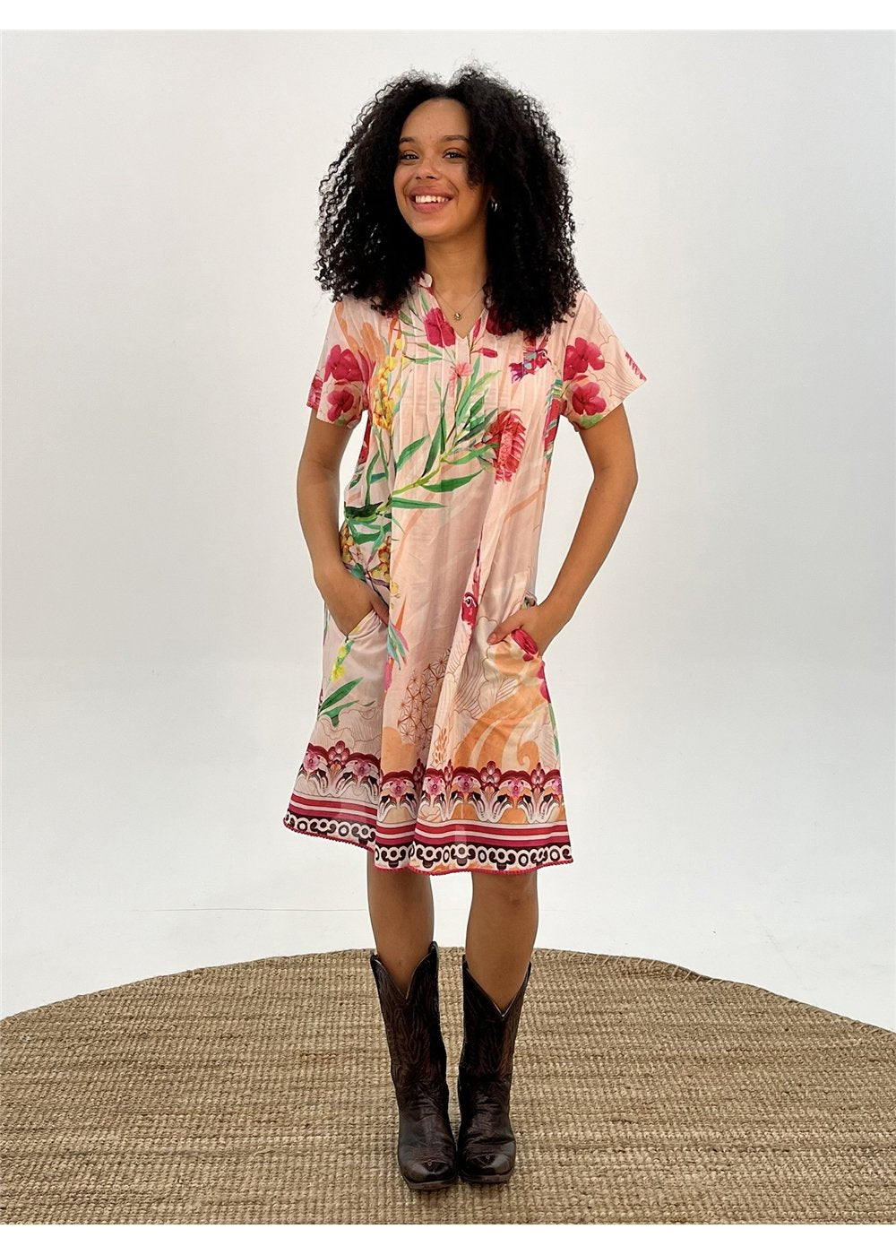 Wild Wattle Pintuck Dress